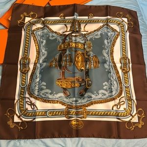 SOLD SOLD SOLDSALE SALE SALE!!! Hermes Bride De Cour Silk Scarf